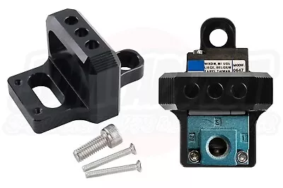 Boost Controller Solenoid Valve Mount Billet Bracket Holder 3 Port For Mac AEM • $31.08