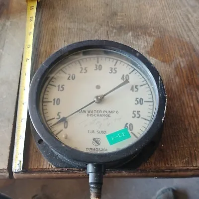 $189.99 • Buy Vintage Ashcroft Vaccum And Pressure Gauge-preowned-good Shape-great Steampunk