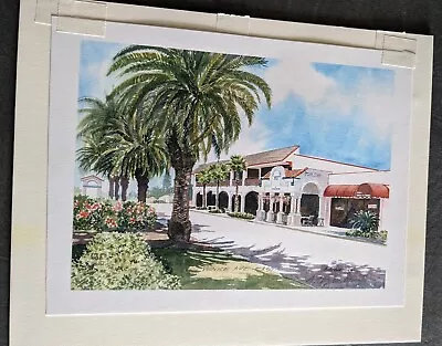  Venice Avenue East  By Augusto Argandona Signed Print Of Venice FL Watercolor • $25.95