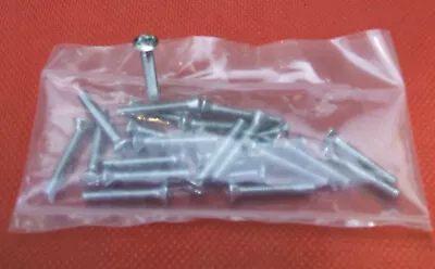 6-32 7/8  Chrome  Phillips Oval Hd Screws Vox Fender Guitar Amp Project: 24 Pcs • $19.99