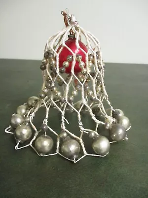 Large Vintage Mercury Glass Bell Ornament • $9.50