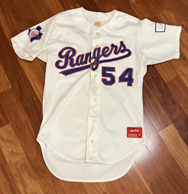 Vintage 1980's TEXAS RANGERS Rawlings Authentic Game JERSEY Mens Size 50 • $99