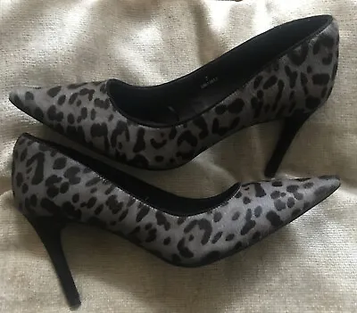 M&s Collection ‘insolia’ Leopard Print Court Shoes Uk 7 (41 Eur) 3.5” Heel • £2.99