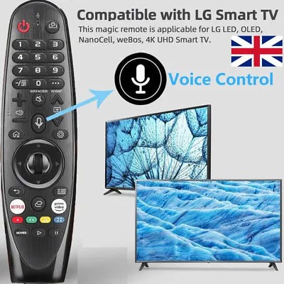 Voice Remote Control Replacement For LG Smart TV Magic Remote AKB75855501 MR20GA • £14.99