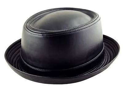 K.ICE CO. PORK PIE HEISENBERG BREAKING BAD Style Porkpie Faux Leather Hat Cap • $55.14