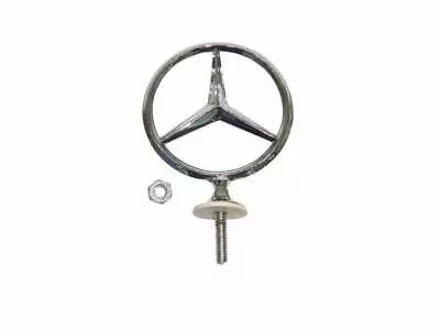 Vintage Mercedes Benz Bonnet Hood Ornament Emblem Badge Chrome Star Logo Brass • $44.54