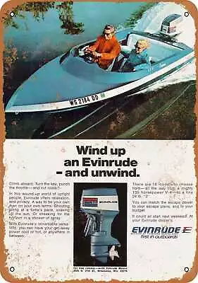 Metal Sign - 1973 Evinrude Boat Motors - Vintage Look Reproduction • $18.66