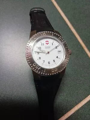 Swiss Army Watch Landstar Team Safety Leather Date 010054191 • $40