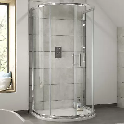 Nuie Pacific D-Shaped Shower Enclosure 1050mm X 900mm - 6mm Glass • £374.95