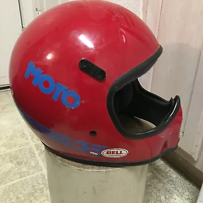 VINTAGE 80'S Bell Moto 3 Motocr HELMET MADE IN USA 7/12 60  • $249