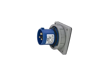 240v 16amp 3pin Blue Industrial Plugs + Sockets Ip67 Waterproof Camping Caravan  • £4.32