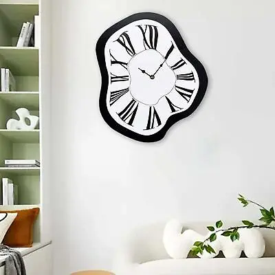 Distorted Wall Clock Luxury Creative Melting Clock For Table • £16.03
