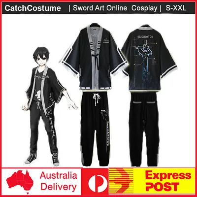 $61.74 • Buy Anime Sword Art Online SAO Pants Kimono Cosplay Sport Casual Costume Suit