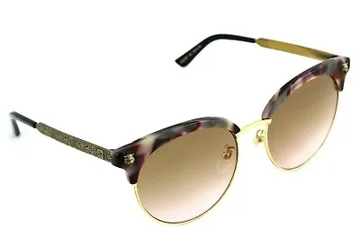 $399.95 • Buy RARE NEW Genuine GUCCI Havana Gold Brown Womens Cat Eye Sunglasses GG 0222SK 004