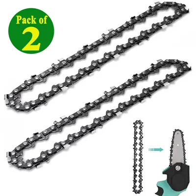 Set Of 2 4  Chainsaw Chain Blade Replace Sharp Mini Electric Chainsaw Chain 28DL • $6.63