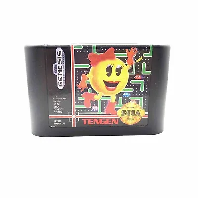 Ms. Pac-Man (Sega Genesis 1991) Cartridge Authentic Game Cart • $11.88