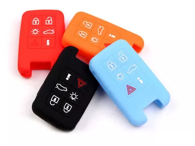 4pcs Fit Volvo S60L S80L XC60 6 Button Remote Key Fob Silicone Skin Case Cover • $8