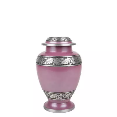 Perfect Memorials Medium Lilac Leaves Cremation Urn • $69.95