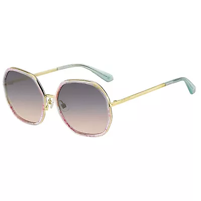 Kate Spade NICOLA/G/S 0PSX FF Sunglasses Full Rim Grey Shaded Pink Lens 58mm • $120