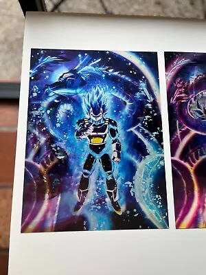 DragonBall Super 3D Holographic Poster-GokuFriezaVegeta-Iconic Transformations • $16.99