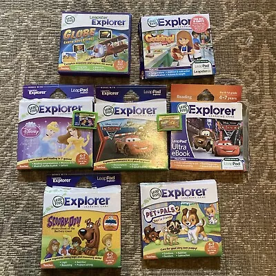 Leapfrog Explorer Leap Pad 2/ 3 Games Bundle Of 9 - Pixar/ Disney Etc -vgc Boxed • £49.99