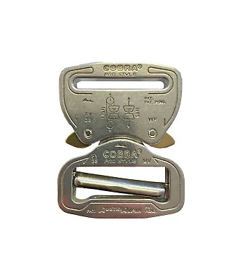 AustriAlpin 38mm / 1.5  Cobra Pro Style Buckle Polished / Chrome FY38AVF • £21