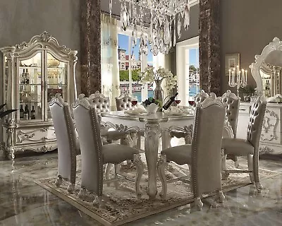 NEW Counter Height Antique White Dining Room Set 9 Piece Square Table Chairs ACD • $4589.85