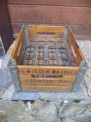 Vintage 1950's Cloister Dairies Ephrata Pa Milk Crate • $44.95