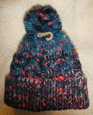 Fat Face Twist Space Dye Bobble Hat BNWT • £25