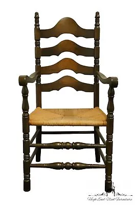 KLING FURNITURE Solid Pine Rustic Americana Ladderback Dining Arm Chair W. Ru... • $249.99