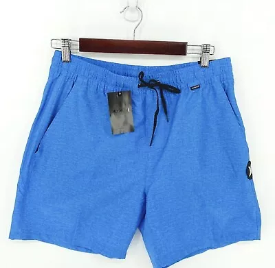 Hurley Men's Heather Volley 17  Walk Boardshorts Swimwear Blue • $19.99