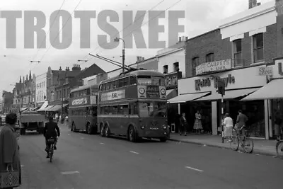 35mm Negative London Transport Trolleybus AEC 664T 1624 FXH624 1959 • £4.39