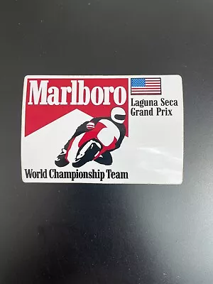 Marlboro World Championship Motorcycle Team Laguna Seca GP Sticker / Decal • $8