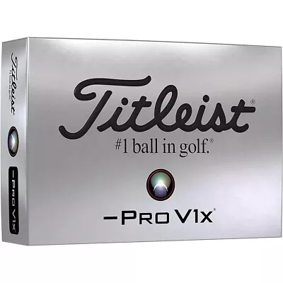 NEW Titleist Pro V1x Left Dash Golf Balls - White - Free Shipping • $41