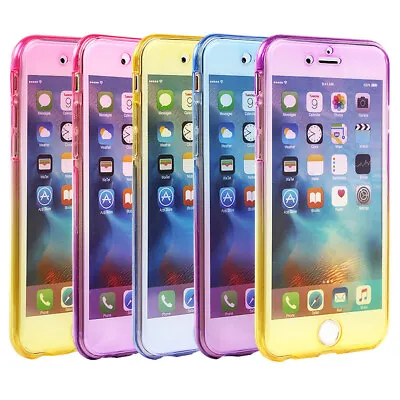 Rainbow Gradient Colour Full Cover Soft Phone Case IPhone 5 6 6S 7 8 Plus • £1.99