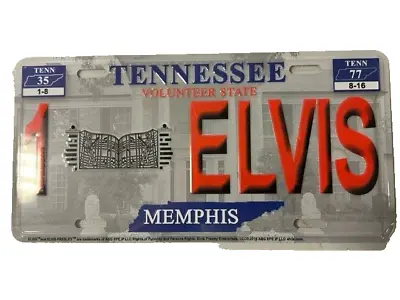Elvis Presley 1 Tennessee  License Plate The King Metal • $14.99