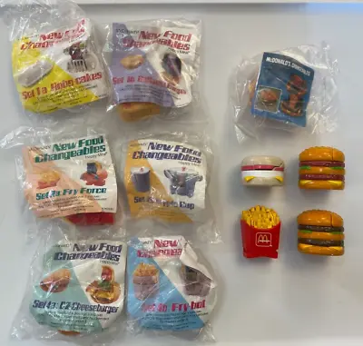 1987/1988 McDonalds Happy Meal FOOD CHANGEABLES Transformers Set Of 11 New/Used • $80.99