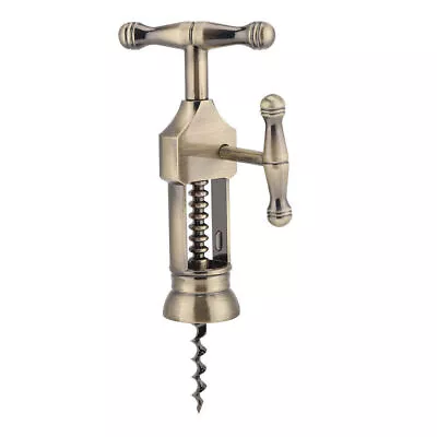 Portable Retro Red Wine Bottle Opener Corkscrew Cork Puller Bar Tools • $19.84