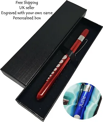 £18.99 • Buy Personalised Medical Pen Torch, Custom Nurse Doctor Gift, Engraved Vet Gift