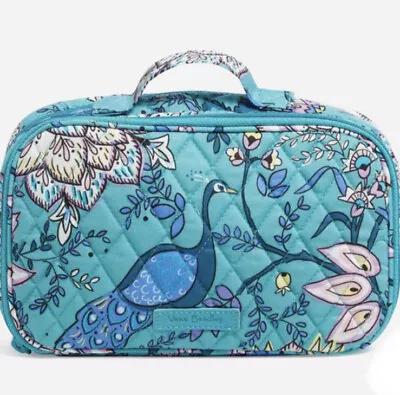 Vera Bradley Blush & Brush Makeup Case In Peacock Garden NWT • $30