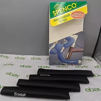 NOS VTG Set Of 4x Spenco Bike Drop Bar Handlebar Grips Foam Black Made In USA • $24.99