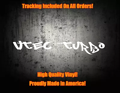 Fits VTEC TURBO Windshield Banner Vinyl Decal Sticker Jdm I-vtec Dohc Sohc • $9.99