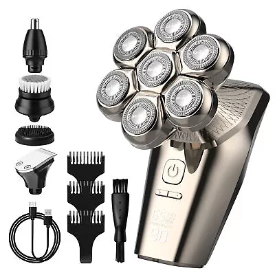 SEJOY Wet & Dry Electric Shaver 5IN1 Bald Head Shaver Beard Trimmer Hair Clipper • $25.13