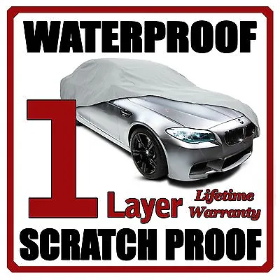 1 Layer Car Cover Breathable Waterproof Layers Outdoor Indoor Fleece Lining Fij • $33.95