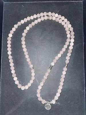 36” ROSE QUARTZ LOTUS NECKLACE Beautiful Stunning Piece • $15.99