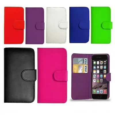 Flip Wallet Leather Case Cover For Apple IPhone5 5S 5SE SE Free Screen Protector • £4.98