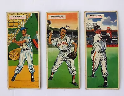 Lot Of (3) 1955 Topps Doubleheader Cards (porter Borkowski Gardner) • $19.95