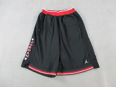 VINTAGE Jordan Shorts Mens Extra Large Black Red Nike Air Jumpman Basketball Y2K • $49.99