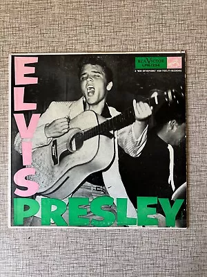 First Press 3S Elvis Presley 1956 Mono RCA LPM-1254 Debut U.S. 33 RPM • $100