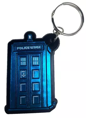 Vinyl TARDIS Doctor Who New BBC Science Fiction TV Series - Keychain Keyring • £13.50